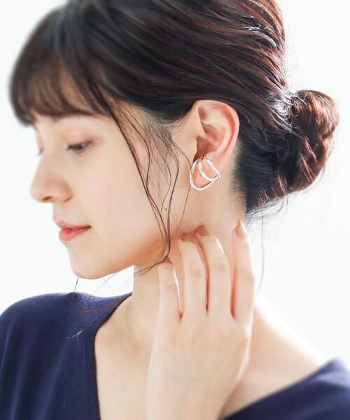 COCOSHNIK ONKITSCH / ココシュニックオンキッチュ リング | シルバー リングイヤーカフ ワイドハング | 詳細6