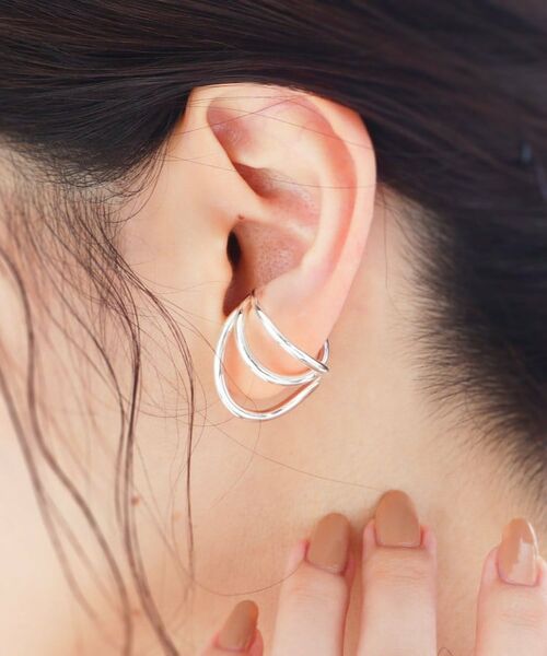 COCOSHNIK ONKITSCH / ココシュニックオンキッチュ リング | シルバー リングイヤーカフ ワイドハング | 詳細9