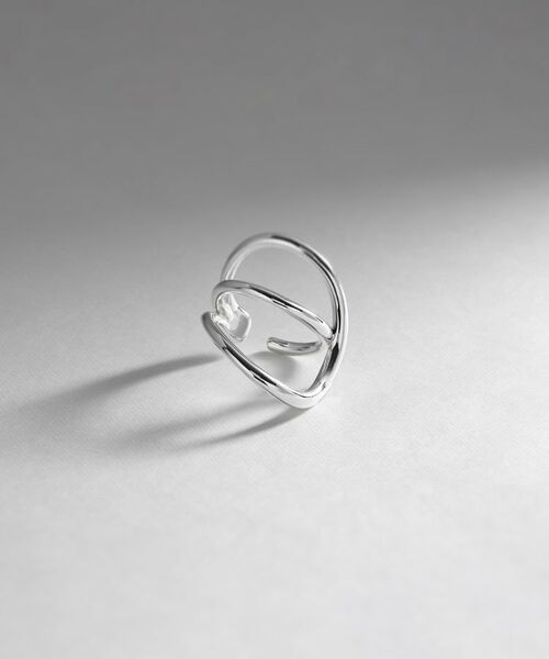 COCOSHNIK ONKITSCH / ココシュニックオンキッチュ リング | シルバー リングイヤーカフ ワイドハング（シルバー(600)）