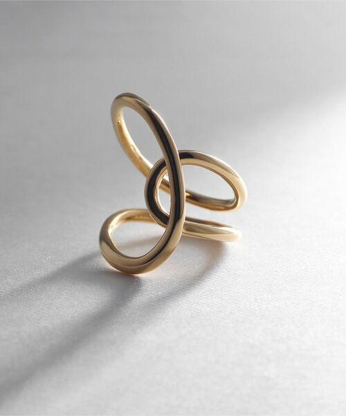 COCOSHNIK ONKITSCH / ココシュニックオンキッチュ リング | シルバー ニュアンスライン クロスフロートリング GP | 詳細2