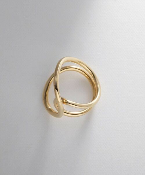 COCOSHNIK ONKITSCH / ココシュニックオンキッチュ リング | シルバー ニュアンスライン クロスフロートリング GP | 詳細3