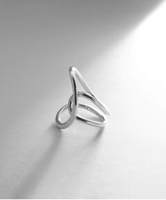 COCOSHNIK ONKITSCH / ココシュニックオンキッチュ リング | シルバー ニュアンスライン クロスフロートリング