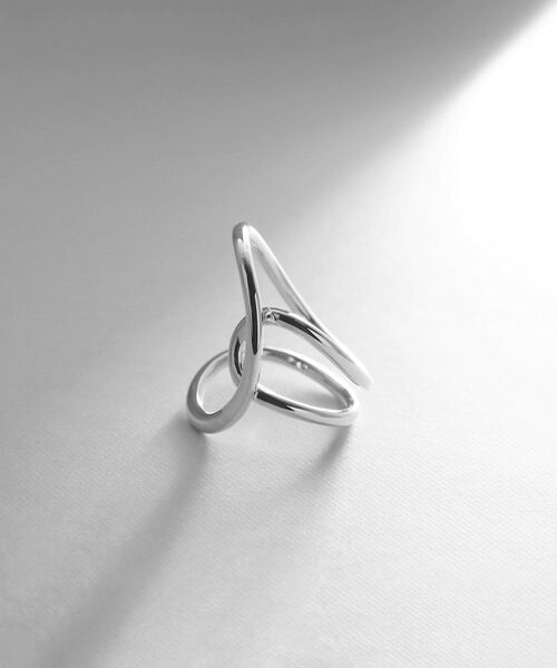 COCOSHNIK ONKITSCH / ココシュニックオンキッチュ リング | シルバー ニュアンスライン クロスフロートリング（シルバー(600)）