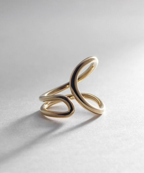 COCOSHNIK ONKITSCH / ココシュニックオンキッチュ リング | シルバー ニュアンスライン アシンメオープンリング GP | 詳細2