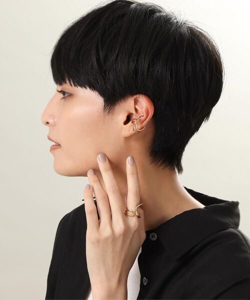 COCOSHNIK ONKITSCH / ココシュニックオンキッチュ リング | シルバー ニュアンスライン アシンメオープンリング GP | 詳細5