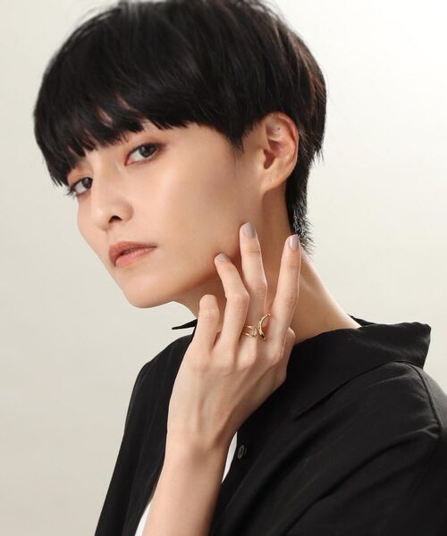 COCOSHNIK ONKITSCH / ココシュニックオンキッチュ リング | シルバー ニュアンスライン アシンメオープンリング GP | 詳細6