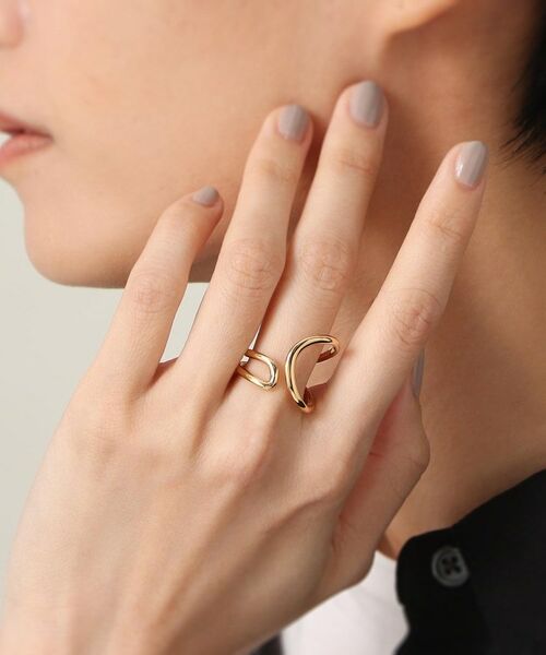 COCOSHNIK ONKITSCH / ココシュニックオンキッチュ リング | シルバー ニュアンスライン アシンメオープンリング GP | 詳細8