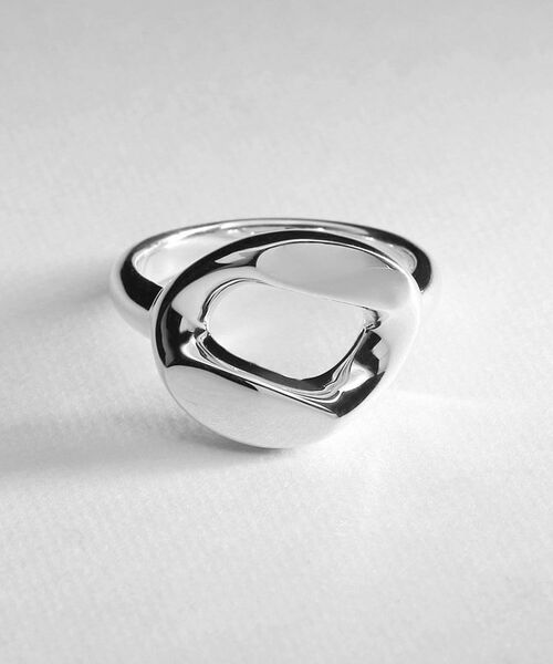 COCOSHNIK ONKITSCH / ココシュニックオンキッチュ リング | シルバー カーブチェーンモチーフ シングルリング | 詳細2