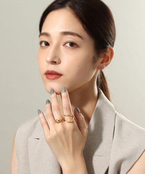 COCOSHNIK ONKITSCH / ココシュニックオンキッチュ リング | シルバー オーバルモチーフ スモールリング GP | 詳細5