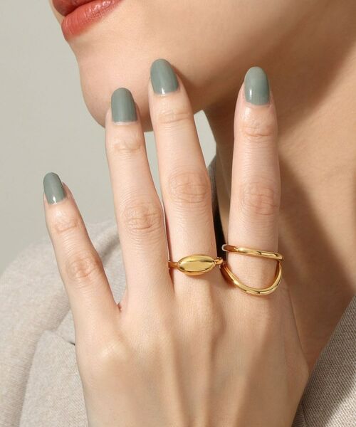 COCOSHNIK ONKITSCH / ココシュニックオンキッチュ リング | シルバー オーバルモチーフ スモールリング GP | 詳細7