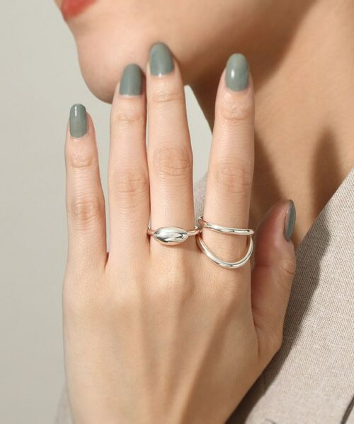 COCOSHNIK ONKITSCH / ココシュニックオンキッチュ リング | シルバー オーバルモチーフ スモールリング | 詳細7