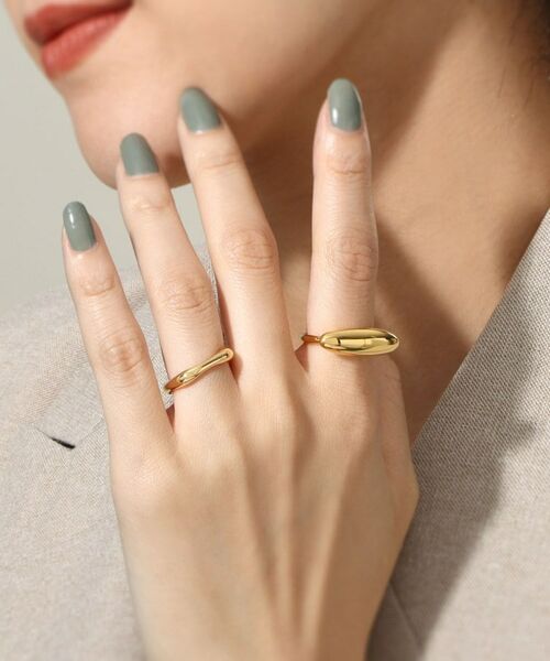 COCOSHNIK ONKITSCH / ココシュニックオンキッチュ リング | シルバー オーバルモチーフ ラージリング GP | 詳細7