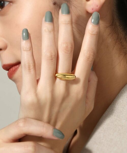 COCOSHNIK ONKITSCH / ココシュニックオンキッチュ リング | シルバー オーバルモチーフ ラージリング GP | 詳細8