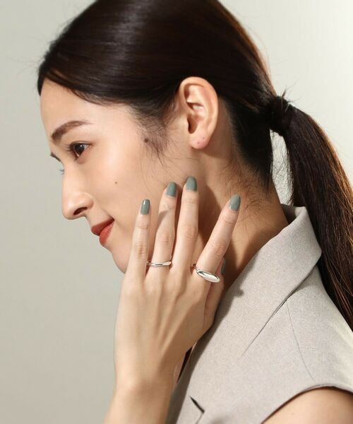 COCOSHNIK ONKITSCH / ココシュニックオンキッチュ リング | シルバー オーバルモチーフ ラージリング | 詳細5