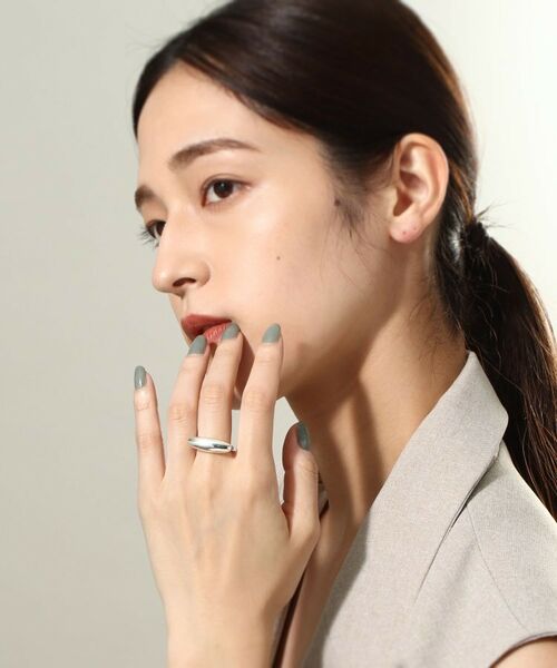 COCOSHNIK ONKITSCH / ココシュニックオンキッチュ リング | シルバー オーバルモチーフ ラージリング | 詳細6