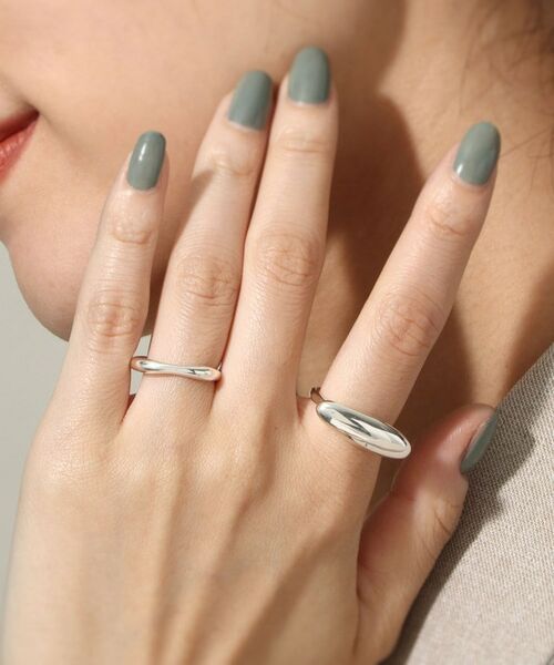 COCOSHNIK ONKITSCH / ココシュニックオンキッチュ リング | シルバー オーバルモチーフ ラージリング | 詳細7