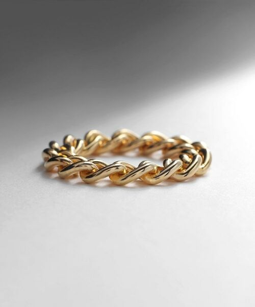 COCOSHNIK ONKITSCH / ココシュニックオンキッチュ リング | シルバー チェーンリング カーブチェーン GP | 詳細2