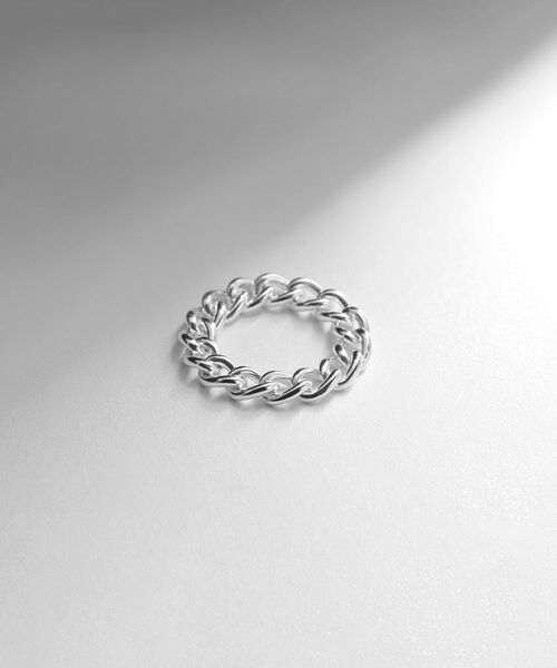 COCOSHNIK ONKITSCH / ココシュニックオンキッチュ リング | シルバー チェーンリング カーブチェーン | 詳細1