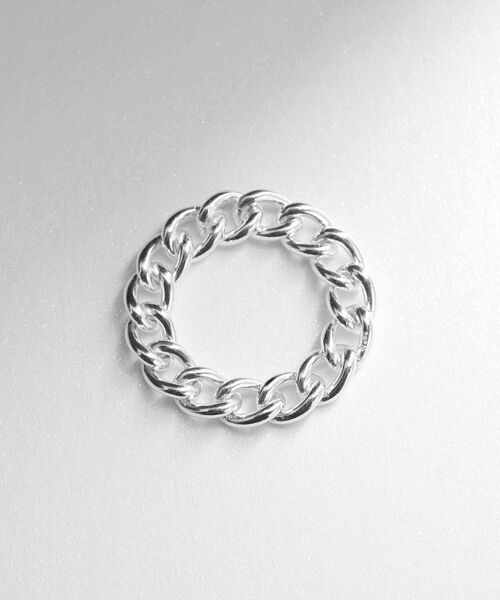 COCOSHNIK ONKITSCH / ココシュニックオンキッチュ リング | シルバー チェーンリング カーブチェーン | 詳細3