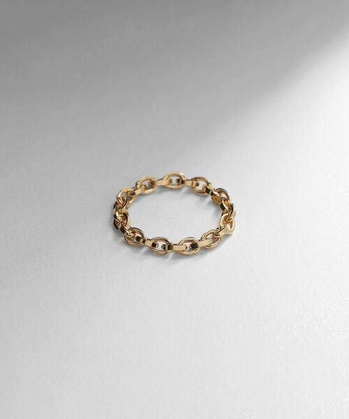 COCOSHNIK ONKITSCH / ココシュニックオンキッチュ リング | シルバー チェーンリング グリームチェーン GP（ゴールド(600)）