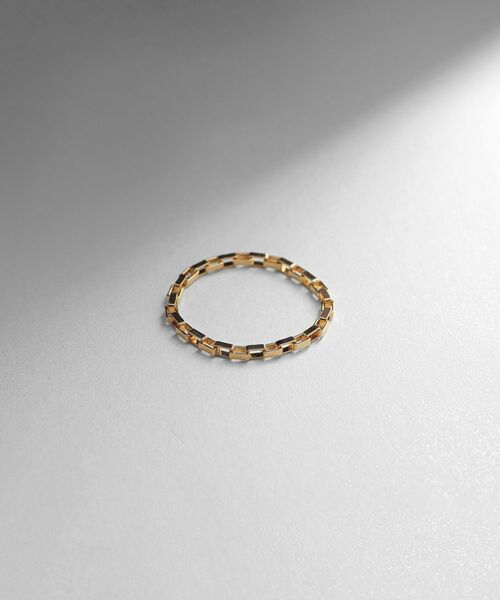 COCOSHNIK ONKITSCH / ココシュニックオンキッチュ リング | シルバー チェーンリング ボックスチェーン GP | 詳細1
