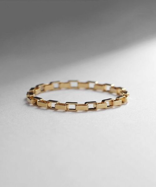 COCOSHNIK ONKITSCH / ココシュニックオンキッチュ リング | シルバー チェーンリング ボックスチェーン GP | 詳細2