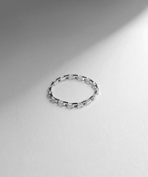 COCOSHNIK ONKITSCH / ココシュニックオンキッチュ リング | シルバー チェーンリング ボックスチェーン | 詳細1