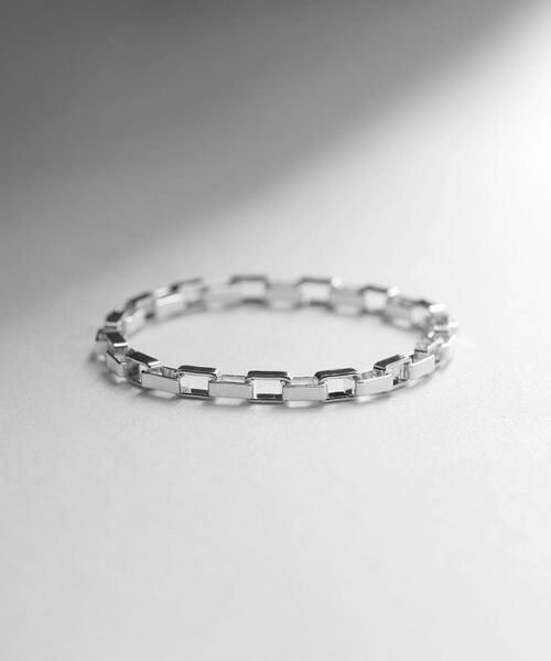 COCOSHNIK ONKITSCH / ココシュニックオンキッチュ リング | シルバー チェーンリング ボックスチェーン | 詳細2