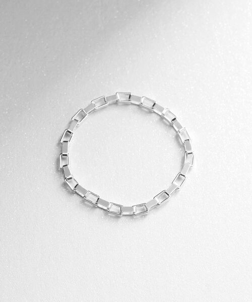 COCOSHNIK ONKITSCH / ココシュニックオンキッチュ リング | シルバー チェーンリング ボックスチェーン | 詳細3