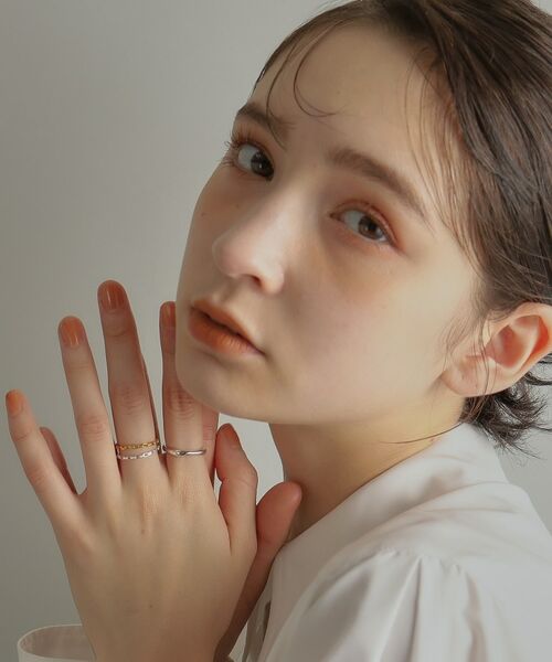 COCOSHNIK ONKITSCH / ココシュニックオンキッチュ リング | シルバー チェーンリング ボックスチェーン | 詳細6