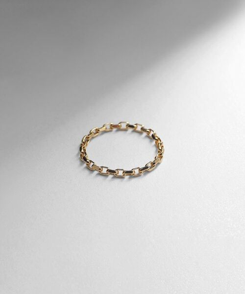 COCOSHNIK ONKITSCH / ココシュニックオンキッチュ リング | シルバー チェーンリング ケーブルチェーン GP（ゴールド(600)）