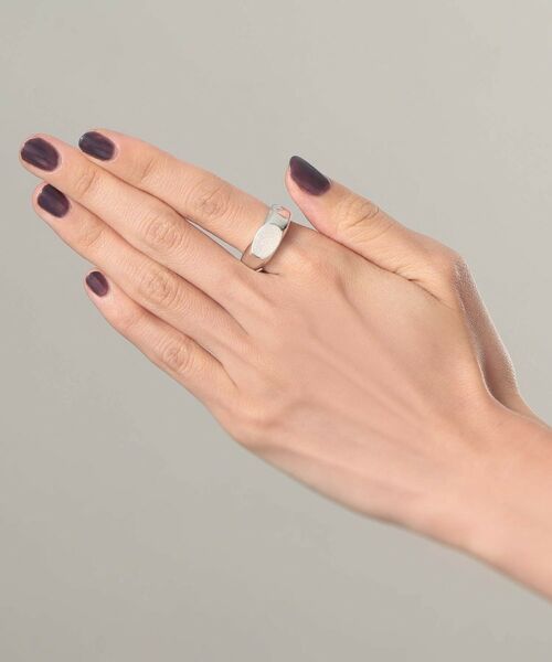 COCOSHNIK ONKITSCH / ココシュニックオンキッチュ リング | シルバー カラーストーン ホワイトドルジーアゲート ニュアンスリングL | 詳細9