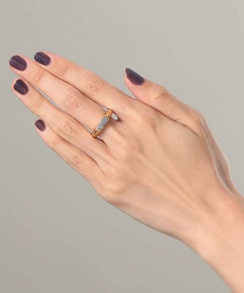 COCOSHNIK ONKITSCH / ココシュニックオンキッチュ リング | シルバー カラーストーン ブラックドルジーアゲート ニュアンスリングS GP | 詳細9
