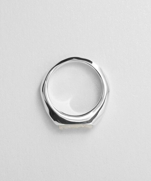 COCOSHNIK ONKITSCH / ココシュニックオンキッチュ リング | シルバー カラーストーン ホワイトドルジーアゲート ニュアンスリングS | 詳細3