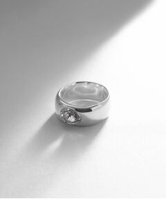 COCOSHNIK ONKITSCH / ココシュニックオンキッチュ リング | シルバー カラーストーン（トルマリンインクォーツ）ワイドリング