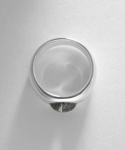 COCOSHNIK ONKITSCH / ココシュニックオンキッチュ リング | シルバー カラーストーン（トルマリンインクォーツ）ワイドリング | 詳細3