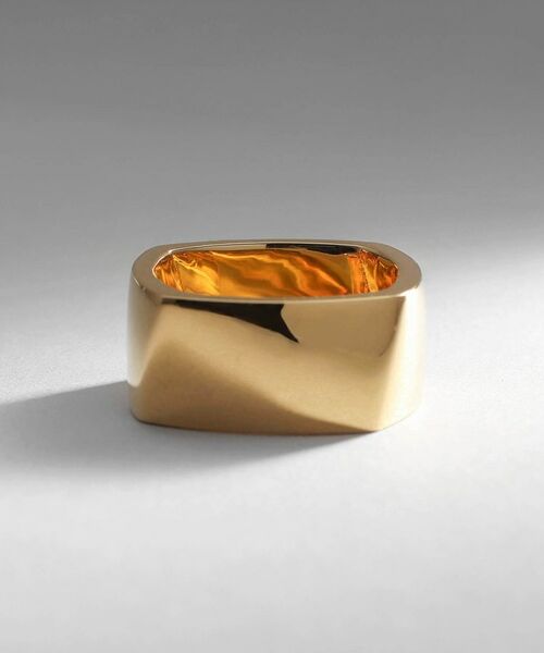 COCOSHNIK ONKITSCH / ココシュニックオンキッチュ リング | シルバー ツイストスクエア リングL GP | 詳細2