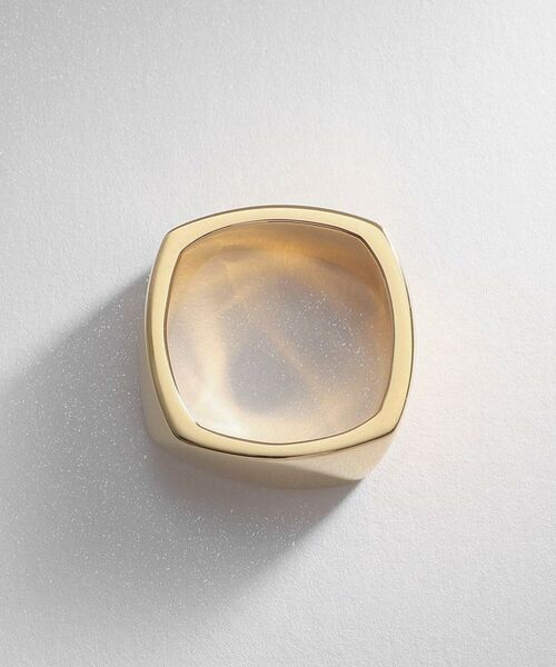 COCOSHNIK ONKITSCH / ココシュニックオンキッチュ リング | シルバー ツイストスクエア リングL GP | 詳細3