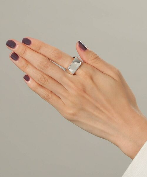 COCOSHNIK ONKITSCH / ココシュニックオンキッチュ リング | シルバー ツイストスクエア リングL | 詳細10
