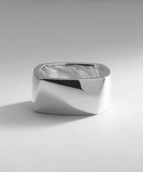 COCOSHNIK ONKITSCH / ココシュニックオンキッチュ リング | シルバー ツイストスクエア リングL | 詳細2