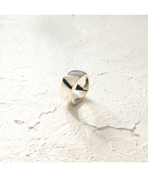 COCOSHNIK ONKITSCH / ココシュニックオンキッチュ リング | シルバー ツイストスクエア リングL | 詳細4