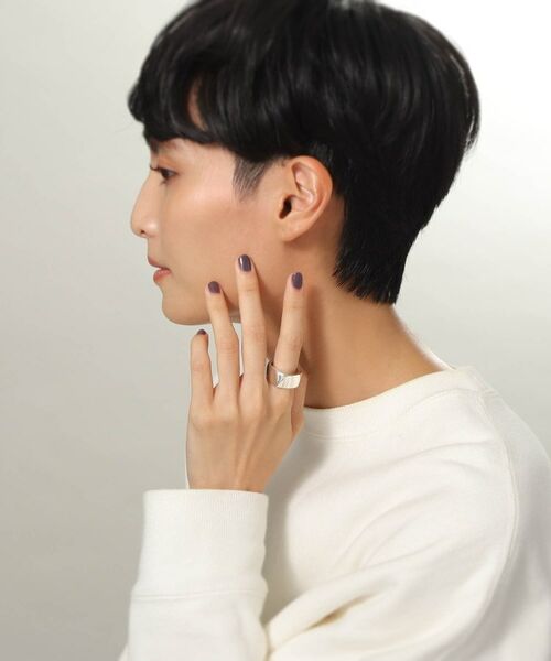 COCOSHNIK ONKITSCH / ココシュニックオンキッチュ リング | シルバー ツイストスクエア リングL | 詳細7