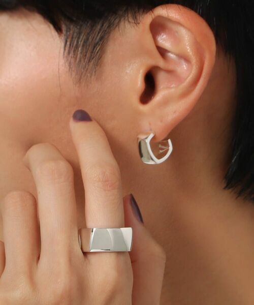 COCOSHNIK ONKITSCH / ココシュニックオンキッチュ リング | シルバー ツイストスクエア リングL | 詳細8