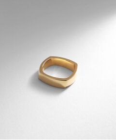 COCOSHNIK ONKITSCH / ココシュニックオンキッチュ リング | シルバー ツイストスクエア リングS GP