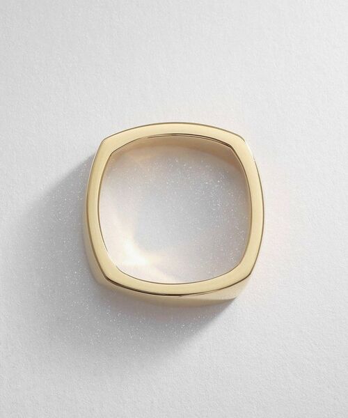 COCOSHNIK ONKITSCH / ココシュニックオンキッチュ リング | シルバー ツイストスクエア リングS GP | 詳細3