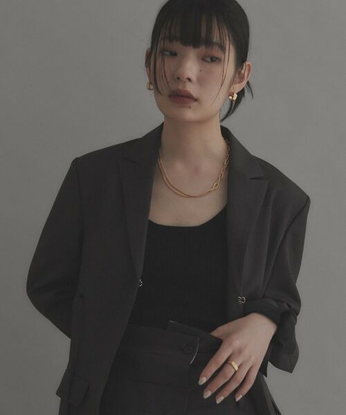 COCOSHNIK ONKITSCH / ココシュニックオンキッチュ リング | シルバー ツイストスクエア リングS GP | 詳細5