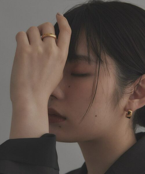 COCOSHNIK ONKITSCH / ココシュニックオンキッチュ リング | シルバー ツイストスクエア リングS GP | 詳細6