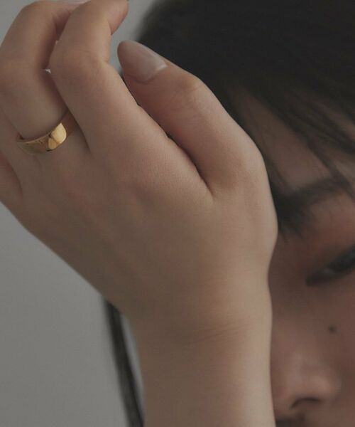 COCOSHNIK ONKITSCH / ココシュニックオンキッチュ リング | シルバー ツイストスクエア リングS GP | 詳細7