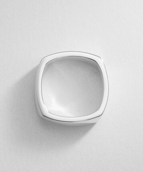 COCOSHNIK ONKITSCH / ココシュニックオンキッチュ リング | シルバー ツイストスクエア リングS | 詳細3