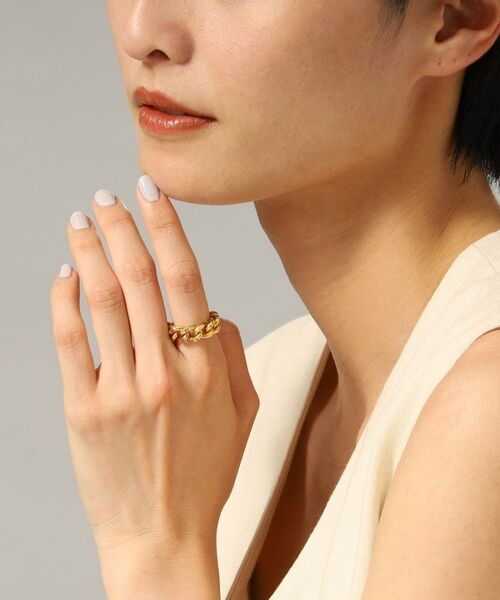 COCOSHNIK ONKITSCH / ココシュニックオンキッチュ リング | シルバー チェーンリング スパークルカットL GP | 詳細9